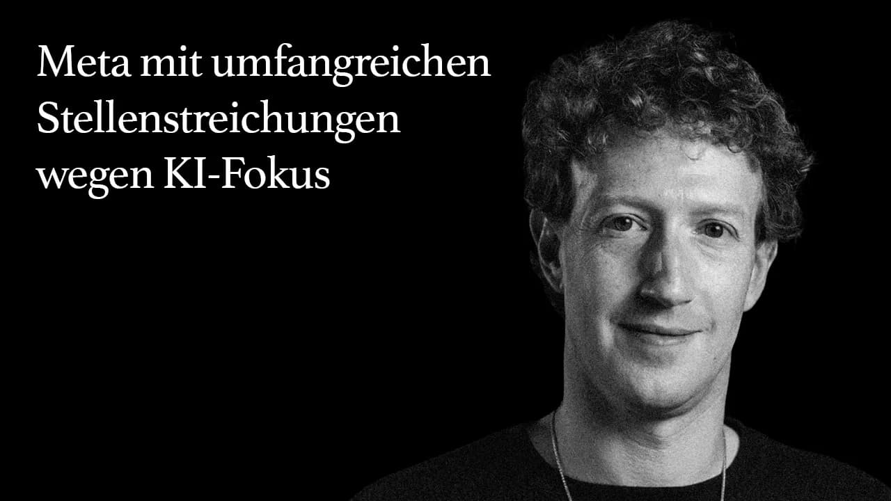 8000 Jobs weg: Meta startet KI-getriebenen Stellenabbau